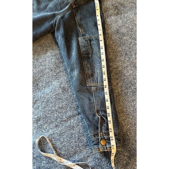 VTG Wrangler Chore Coat Mens Small Denim Sherpa Lined Barn Jacket Pockets Heavy - Picture 16 of 16